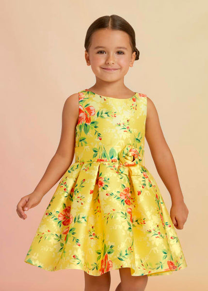 Printed Mikado Dress For Girl Ref. 23-05053-003