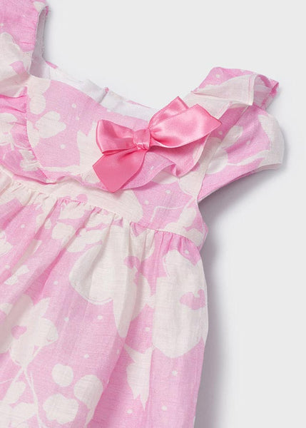 Linen fantasy dress baby girl Art. 22-01905-045