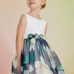 Printed Tulle Dress For Girl Ref. 23-05043-007