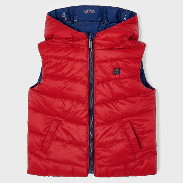 Mayoral Reversible Gilet - Red 2308-40