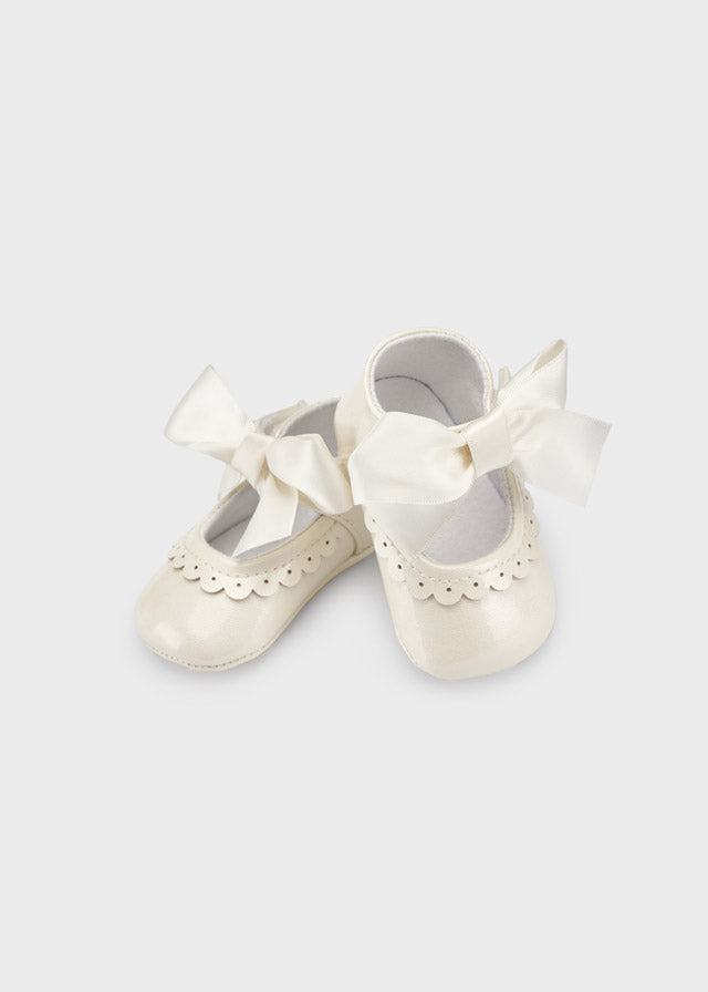 Mary Jane with bow for newborn 9571-47