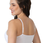 أسود وبيج والأبيض إيماي 1423 مودال القطن المغطى Bustier