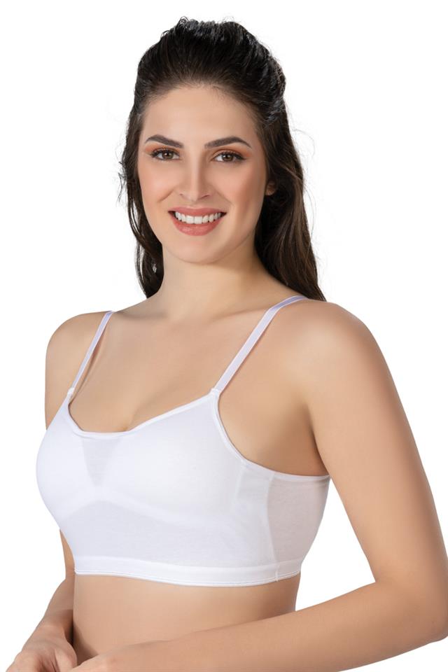 BLACK & BEIGE AND WHITE Emay 1423 Modal Cotton Covered Bustier