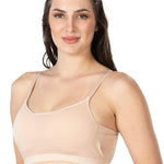 أسود وبيج والأبيض إيماي 1423 مودال القطن المغطى Bustier
