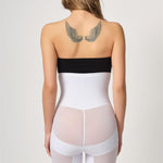 Emay 2929 Double Tulle Long Leg Laser Corset