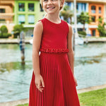 Long jumpsuit with pleated pants for girl Art. 23-03843-085