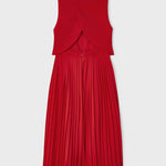 Long jumpsuit with pleated pants for girl Art. 23-03843-085