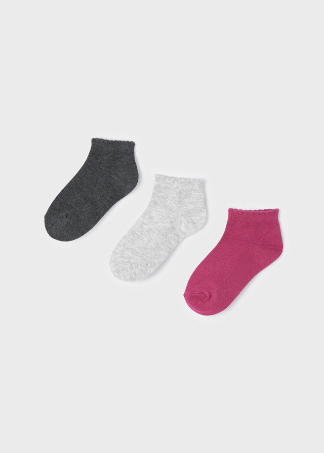 Pack of 3 short socks for girls ECOFRIENDS Art. 12-10325-074
