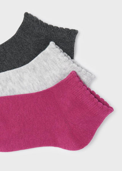 Pack of 3 short socks for girls ECOFRIENDS Art. 12-10325-074