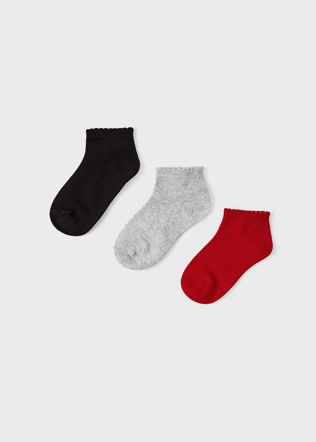 Pack of 3 short socks for girls ECOFRIENDS Art. 12-10325-077