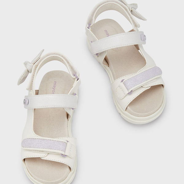 MAYORAL 43367 WHITE SANDALS WITH VELCRO