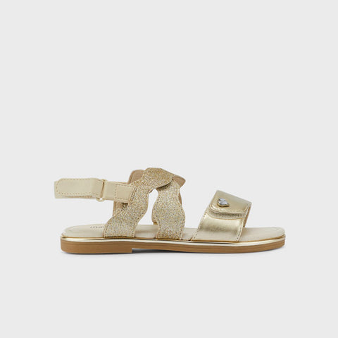 MAYORAL 45361 GOLD SANDALS WITH VELCRO Product code: 22-45361-096