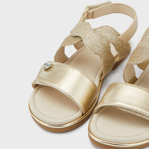 MAYORAL 45361 GOLD SANDALS WITH VELCRO Product code: 22-45361-096