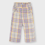 Girl's lurex sweater Art. 11-04372-031 /  Plaid cropped trousers for girl Art. 11-04575-021