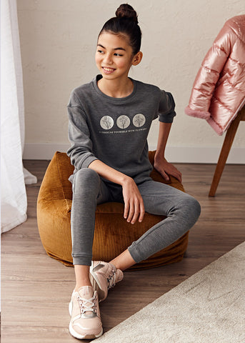 Soft touch girl sweatshirt Art. 11-07428-047 / Long soft touch pants girl Art. 11-07568-047