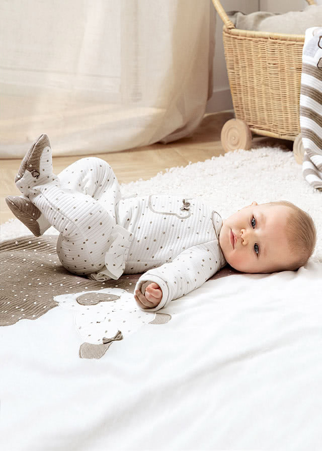 Newborn polka dot romper for girl Art. 11-02657-057