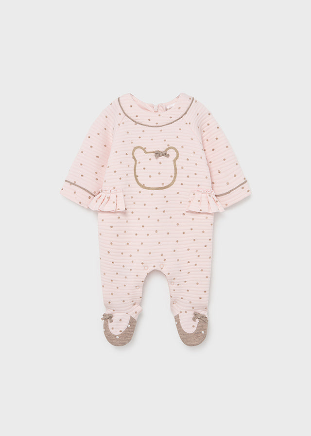 Newborn polka dot romper for girl Art. 11-02657-058