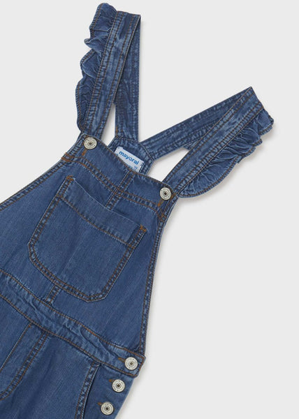 Girl's TENCEL™ Lyocell Cropped Dungarees Art. 23-06650-091