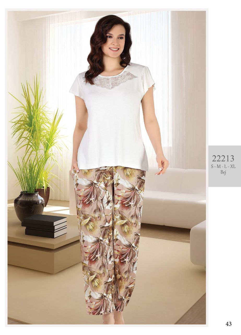 Two-piece cotton pajama from the Turkish brand Tuba 22213