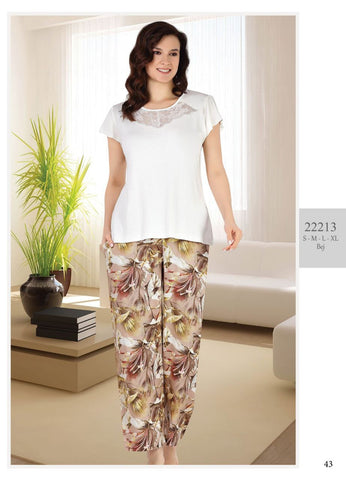 Two-piece cotton pajama from the Turkish brand Tuba 22213