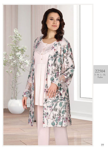 Three-piece cotton pajama from the Turkish brand Tuba  22504