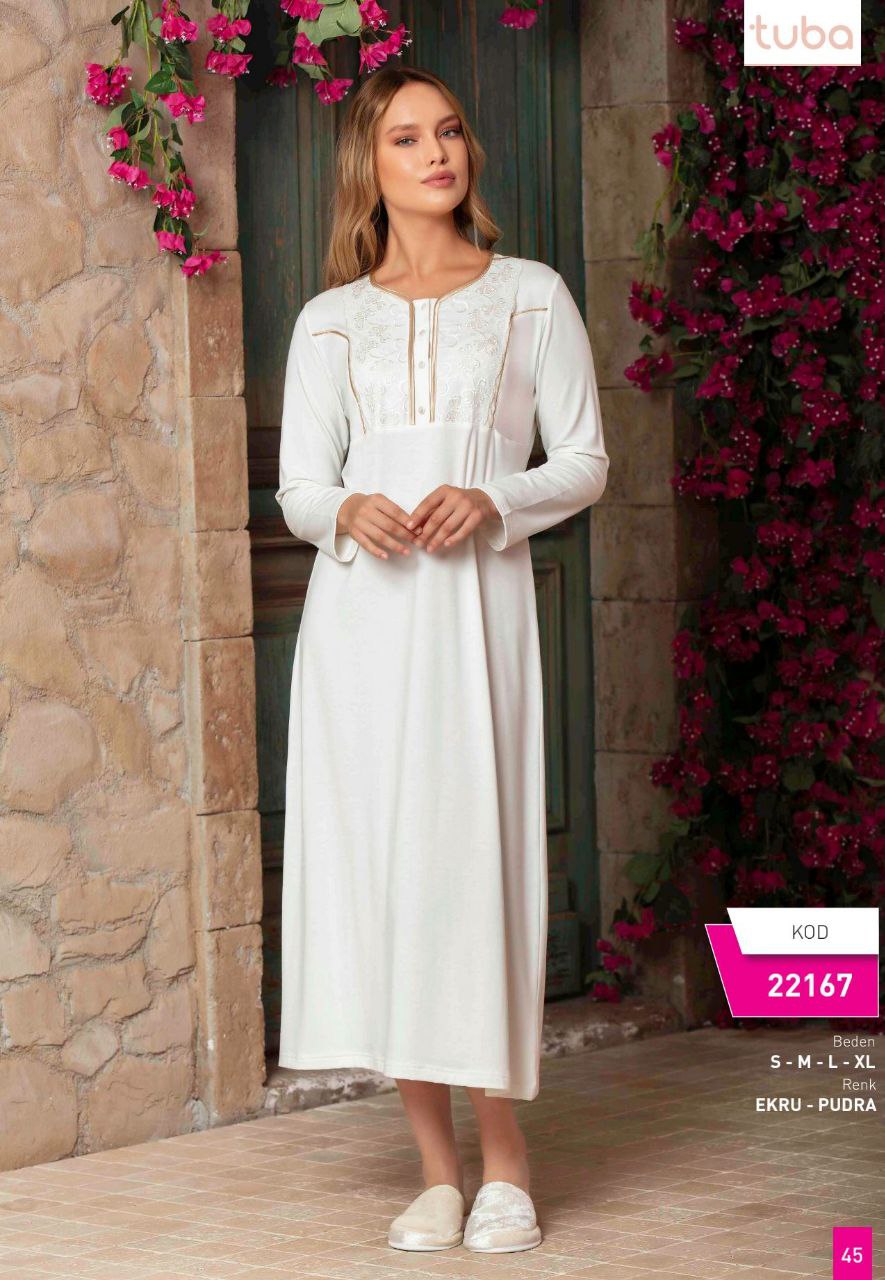 Women's cotton long dress from the Turkish brand Tuba 22167