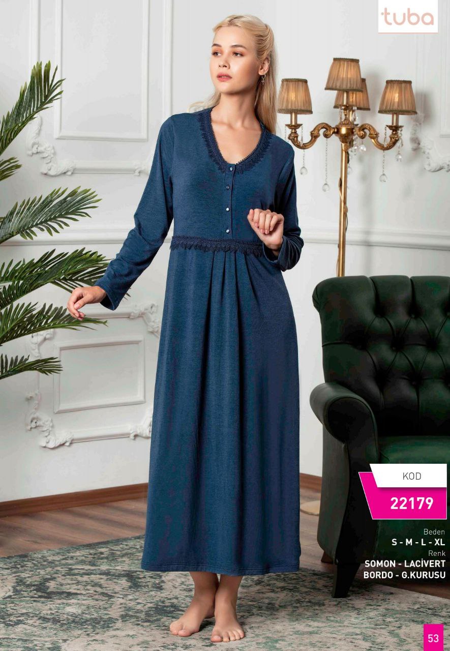 Women's cotton long dress from the Turkish brand Tuba  22179