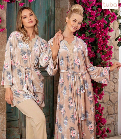Pajama 3 pieces, cotton, from the Turkish brand, Tuba 22550