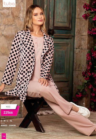 Pajama 3 pieces, cotton, from the Turkish brand, Tuba 22566