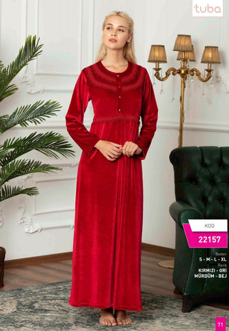 Women's cotton long dress from the Turkish brand Tuba 22157