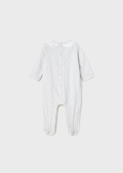 Newborn Sustainable Cotton Collared Pajamas Art. 23-01738-022