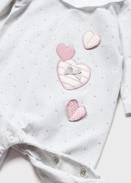 Newborn Sustainable Cotton Collared Pajamas Art. 23-01738-022