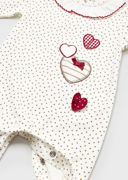 Newborn Sustainable Cotton Collared Pajamas Art. 23-01738-023