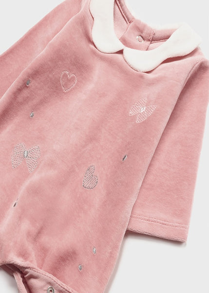Velvety knit pajamas for newborn ECOFRIENDS Art. 12-02608-021