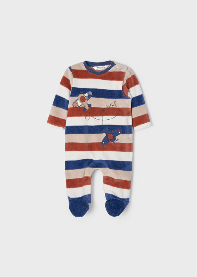 Velvety knit pajamas for newborn ECOFRIENDS Art. 12-02630-065