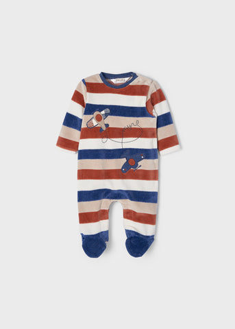 Velvety knit pajamas for newborn ECOFRIENDS Art. 12-02630-065