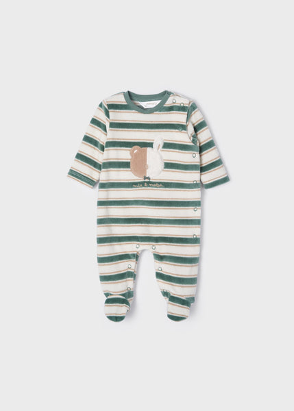 Velvety knit pajamas for newborn ECOFRIENDS Art. 12-02630-066