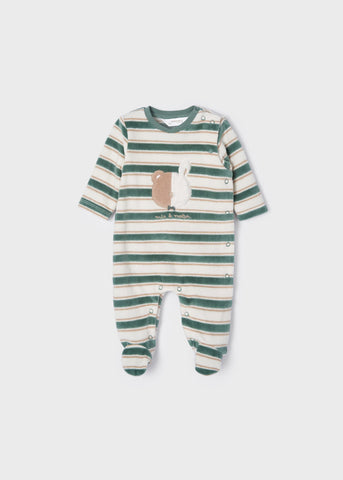 Velvety knit pajamas for newborn ECOFRIENDS Art. 12-02630-066