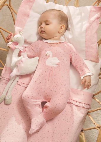 Velvety knit pajamas for newborns Art. 12-02607-015