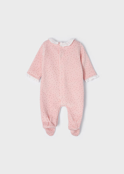 Velvety knit pajamas for newborns Art. 12-02607-015