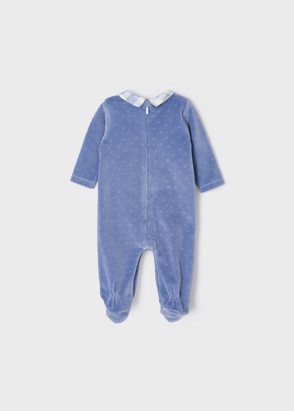 Velvety knit pajamas for newborns Art. 12-02629-011