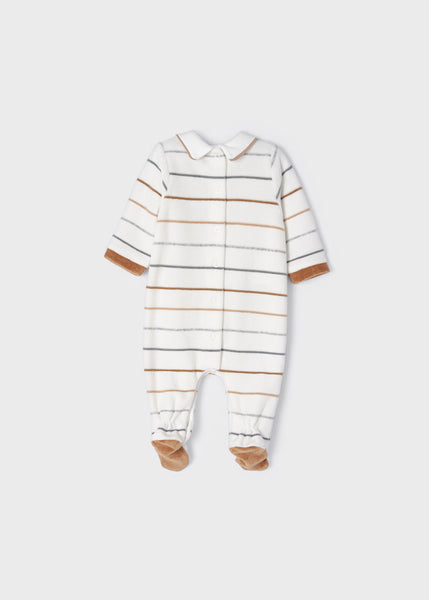 Striped pajamas for newborn ECOFRIENDS 2625-15