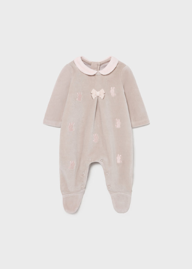 Newborn girl bow knit pajamas Art. 11-02665-074