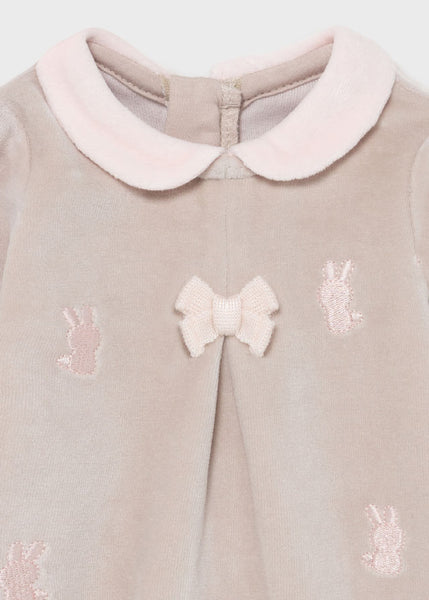 Newborn girl bow knit pajamas Art. 11-02665-074