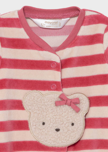 منامة مخططة محبوكة للمولودة الجديدة Art.11-02668-088