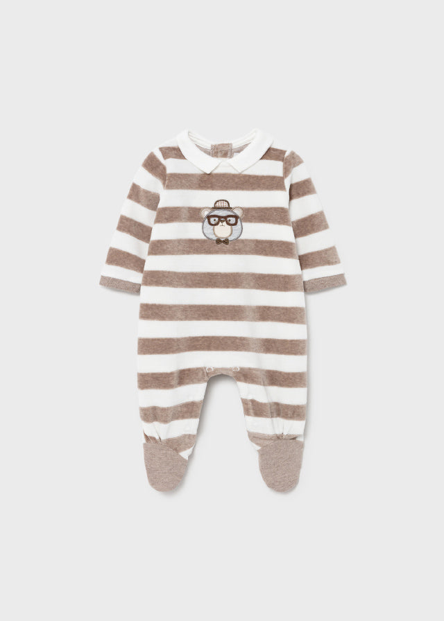 Striped knitted pajamas for newborn boy Art. 11-02678-024