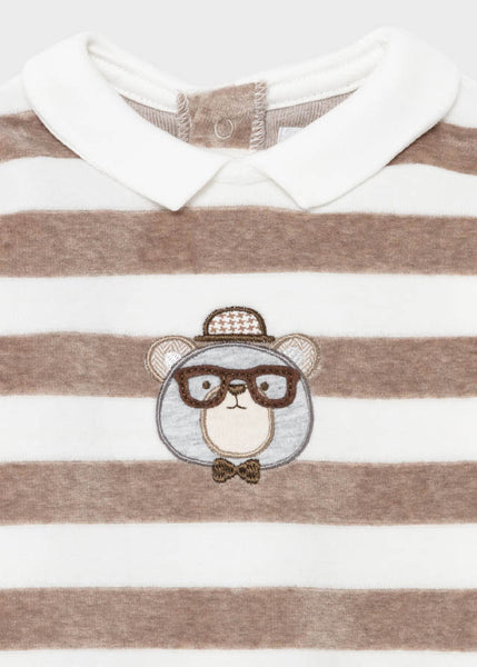 Striped knitted pajamas for newborn boy Art. 11-02678-024