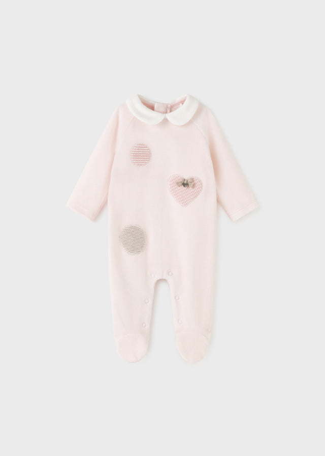 Newborn knitted pajamas for girl Art. 11-02664-070