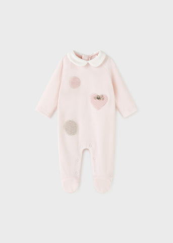 Newborn knitted pajamas for girl Art. 11-02664-070
