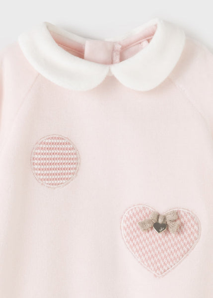 Newborn knitted pajamas for girl Art. 11-02664-070